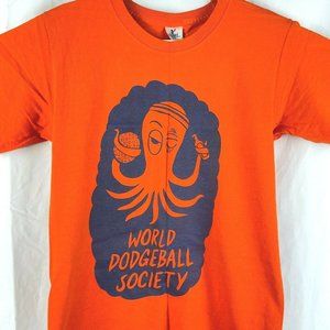 World Dodgeball Society SoCal Drunk Octopus S T-Shirt Small Mens WDS Dodge Ball